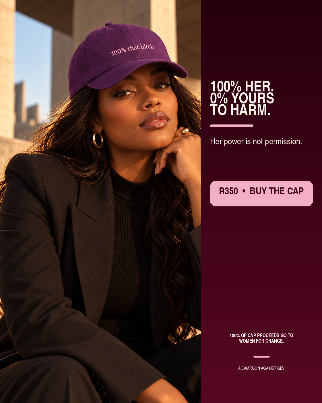 100% that bitch campaign poster